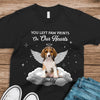 You Left Paw Prints on My Heart Personalized Pet Memorial Dark Shirt CH07 180206