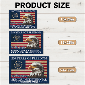 250 Years of Freedom Semiquincentennial Eagle American Flag Doormat CH07 910270