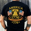 Anniversary Liberty Bell Embroidered Effect Back Side Dark Shirt America 250th Anniversary Shirt CH07 899190
