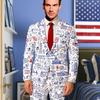 USA 250th Anniversary Patriotic Men's Suit HA75 920740