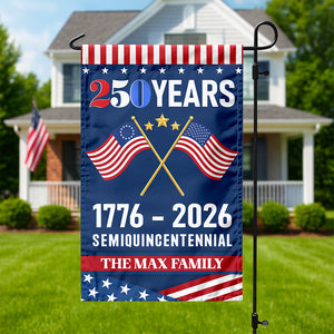 Custom Family Name America 250th Anniversary US Semiquincentennial Garden Flag HO82 901004