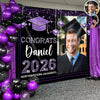 Personalized Congrats Class Of 2026 Backdrop Graduation Party Decor CH07 910824