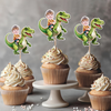 Custom Dinosaur Face Cupcake Toppers Dinosaur Birthday Decor HA75 892114