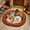 Custom Dog Cat Photo Halloween Pumpkin Custom Shape Faux Cashmere Rug HO82 903164