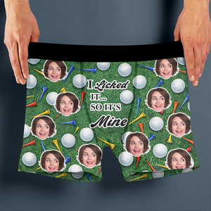 Custom Photo I Licked It Men's Boxer Gift for Golf Lovers LM32 897639
