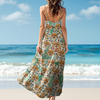 Custom Photo Dog And Leopard Summer Hawaii Maxi Dress For Dog Lovers LM32 893317
