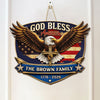 Personalized Patriotic 250th Anniversary God Bless America Eagle 1776–2026 Wood Sign HO82 901856