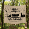 Personalized Welcome To Our Campsite Camping Tapestry HO82 903070