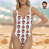 Custom Face With Red Lips Swimsuit Gift For Her LM32 899867