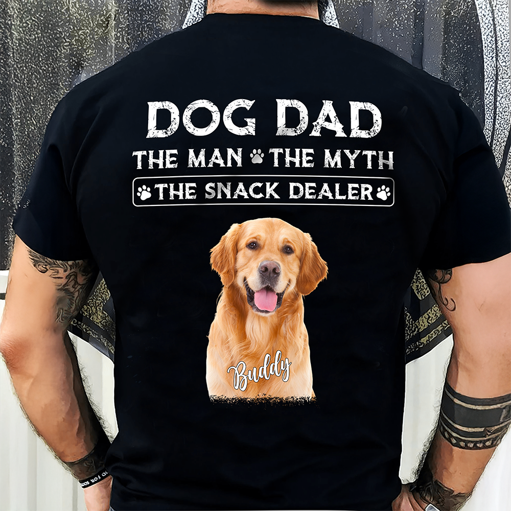 Personalized Dog Dad The Man The Myth The Snack Dealer Back Comfort Shirt CH07 911524