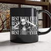 Personalized Vintage Photo Best Dad Mom Ever Black Mug - Father’s Day Gift LM32 669055
