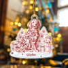 Personalized Name Dog Toile De Jouy Christmas Acrylic Ornament LM32 895045