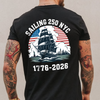 America 250th Anniversary 250 Years NYC USA Back Side Dark Shirt CH07 896736