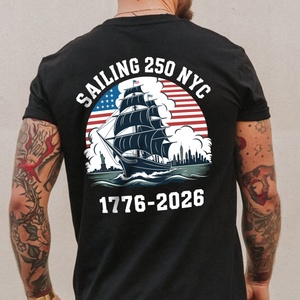 America 250th Anniversary 250 Years NYC USA Back Side Dark Shirt CH07 896736