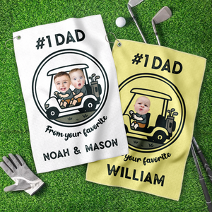 Custom Cute Photo For Dad From Your Favorite Persons Golf Towel LM32 893607