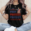 Pray Protest Protect Charlie Kirk Memorial Dark Shirt LM32 65471