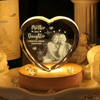 Custom Photo Mother And Daughter Forever Linked Together Engraved Crystal Photo With Light HA75 920544