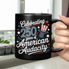 250 Years America 250th Anniversary USA 4th of July Black Mug HO82 894822