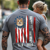 Custom Dog Photo Happy 250 Years Of Freedom Patriot Backside Shirt LM32 895217