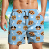 Custom Photo Face Dog With Bone Beach Short TH10 892763