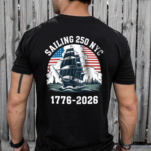 America 250th Anniversary 250 Years NYC USA Back Side Dark Shirt CH07 896736