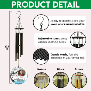 Custom Photo I Always With You Family Memorial Acrylic Wind Chimes LM32 895427