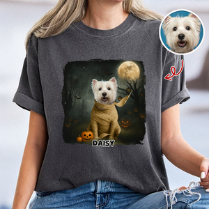 Halloween Cute Peeking Dog On Moon Light Personalized Comfort Shirt CH07 899442