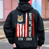 Custom Dog Photo Happy 250 Years Of Freedom Patriot Backside Shirt LM32 895217