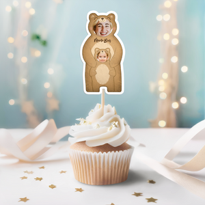 Custom Photo Mama Bear Decoration Cupcake Toppers HA75 892128