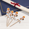 Custom Cute Face Baseball Party Decoration Cupcake Toppers LM32 893269