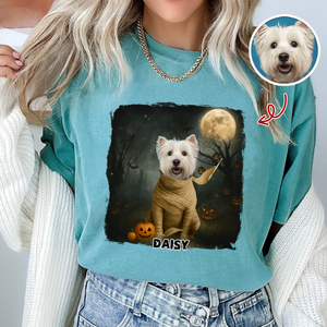 Halloween Cute Peeking Dog On Moon Light Personalized Comfort Shirt CH07 899442