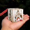 Custom Family Photo Merry Christmas Cube Ornament TH10 894521
