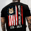 Custom Dog Photo Happy 250 Years Of Freedom Patriot Backside Shirt LM32 895217