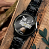 Custom Photo The DogFather For Dog Lovers Dad Men's Wrist Watch LM32 893427