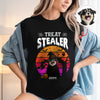 Custom Photo Dog Treat Stealer Halloween Dark Shirt HA75 897648