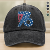 1776 America Patriotic Independence Day Washed Denim Baseball Cap HO82 900362