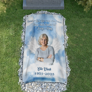 Custom Photo Forever In My Heart Memorial Heaven Grave Blanket TH10 892543