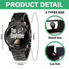 Custom Photo The DogFather For Dog Lovers Dad Men's Wrist Watch LM32 893427