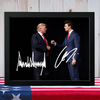 Charlie Kirk - Donald Trump Autographed Signed Picture Frame LM32 65505