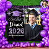 Personalized Congrats Class Of 2026 Backdrop Graduation Party Decor CH07 910824