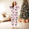 Custom Dog Photo And Name Onesie Pajamas Christmas Holiday Gift For Pet Lovers CH07 180722