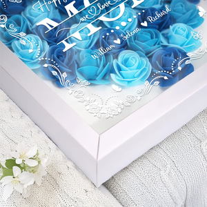 Custom Photo Mom We Love You Heart Flower Shadow Box HO82 893614