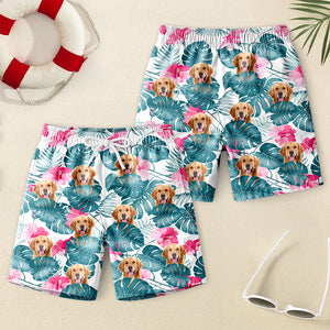 Custom Dog Photo On Beach Short For Kid Summer Gift TH10 894099