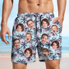 Custom Human Face Photo On Family Beach Short TH10 892649