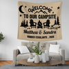 Personalized Welcome To Our Campsite Camping Tapestry, Gift For Camping Lovers HO82 903072