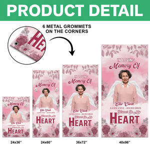 Custom Memorial Photo Forever In My Heart Grave Blanket In Loving Memorial Gift CH07 895396