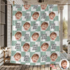 Custom Baby Face Best Dad, Mom Ever Personalized Gift for Parents Blanket HA75 921480