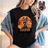 Custom Halloween Dog Photo Dark Shirt Spooky Season Shirt Dog Lovers Halloween Gift CH07 899428