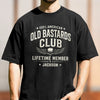 Custom Name 100% American Old Bastards Club Lifetime Member Dark Shirt - Funny Shirt For Dad, Husband HO82 902776