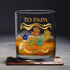 Custom Kid Names To Papa From The Reasons You Drink Whiskey Glass CH07 911230